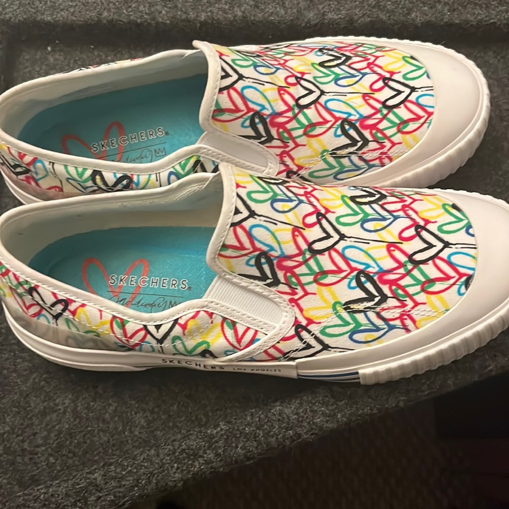 Vegan Skechers slip ons